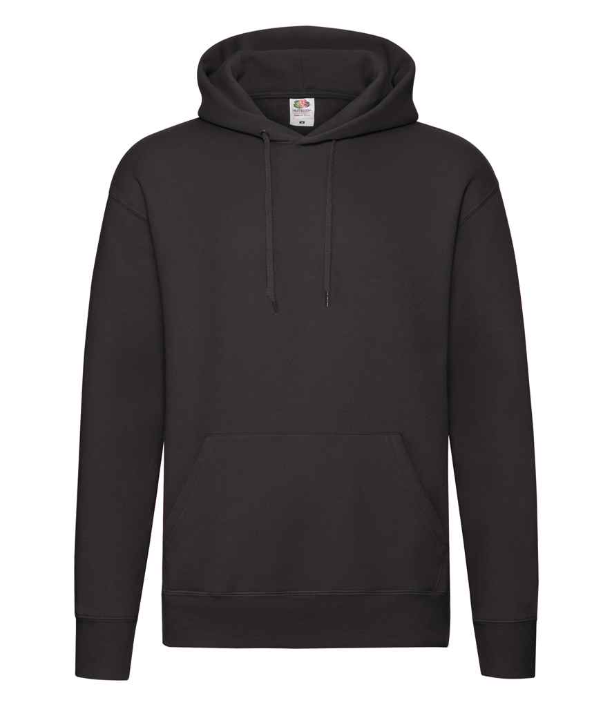 [SSE14 BLK S] Fruit of the Loom Premium Hooded Sweatshirt (S, Black)