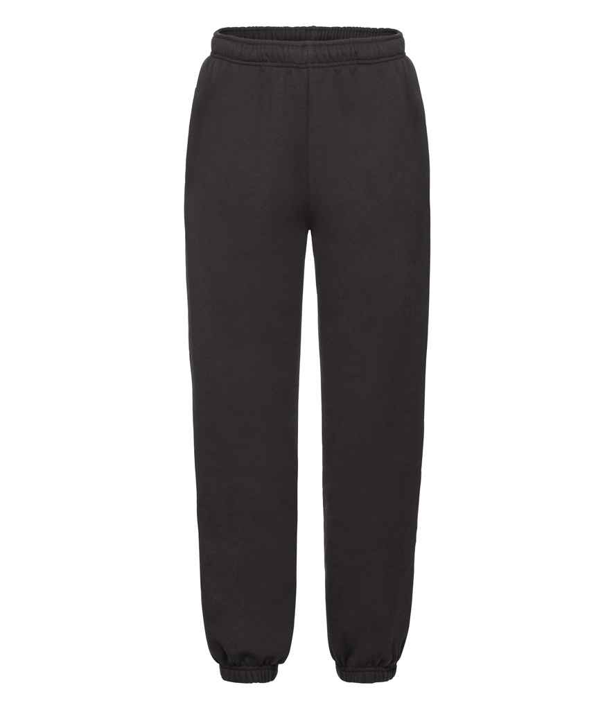 [SSE15B BLK 5-6] Fruit of the Loom Kids Premium Jog Pants (5-6, Black)