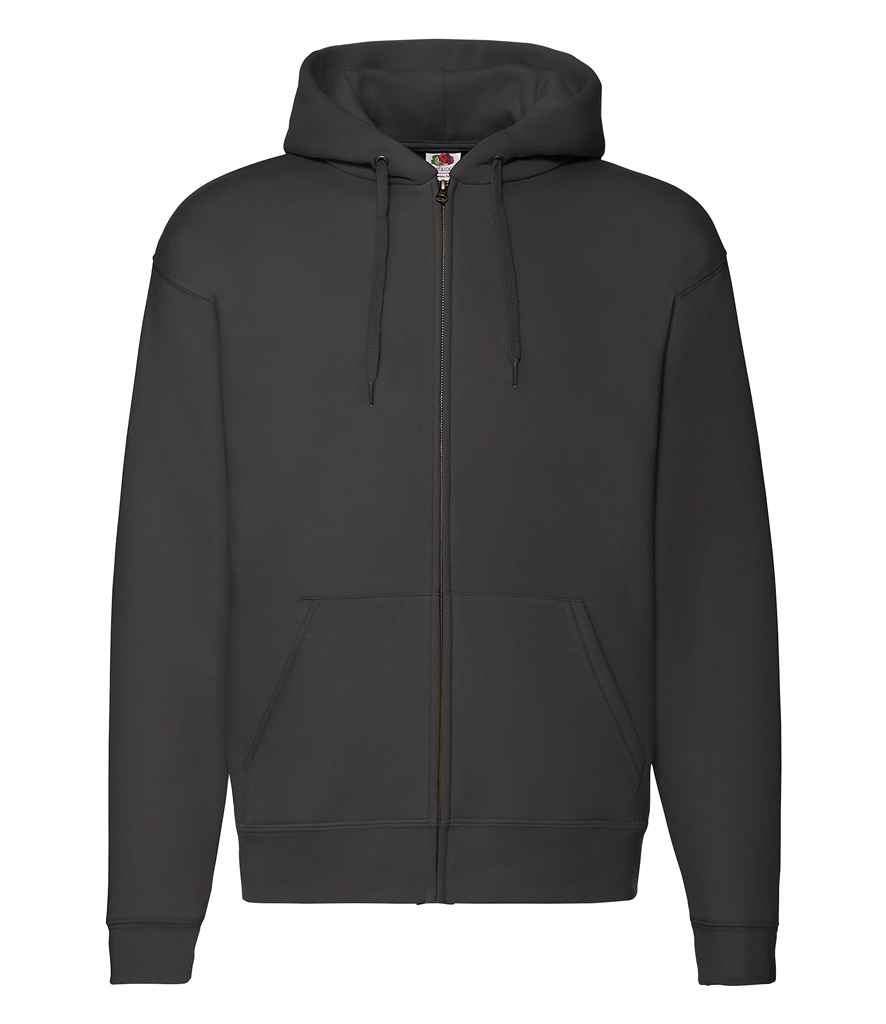 [SSE16 BLK S] Fruit of the Loom Premium Zip Hooded Sweatshirt (S, Black)