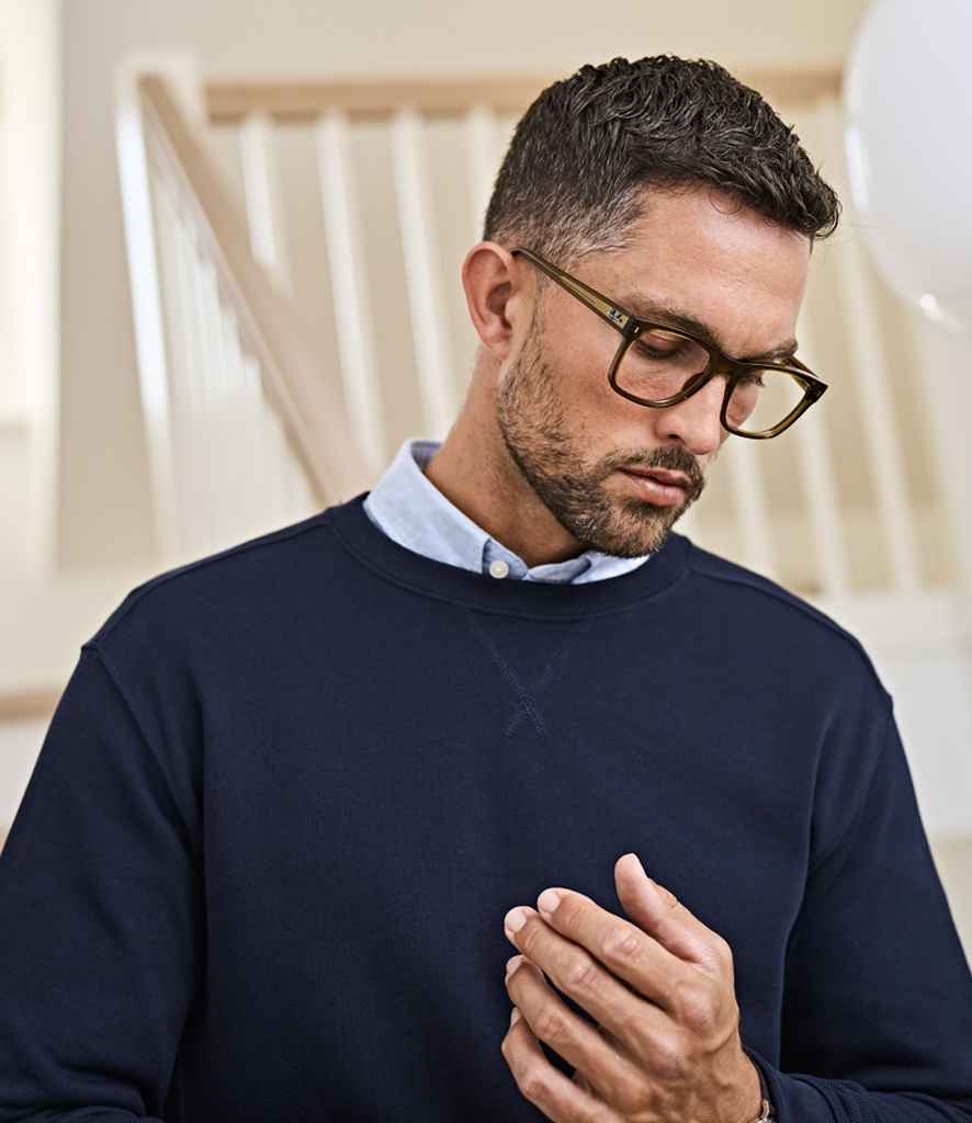 Tee Jays Ribbed Interlock Crew Neck Sweatshirt