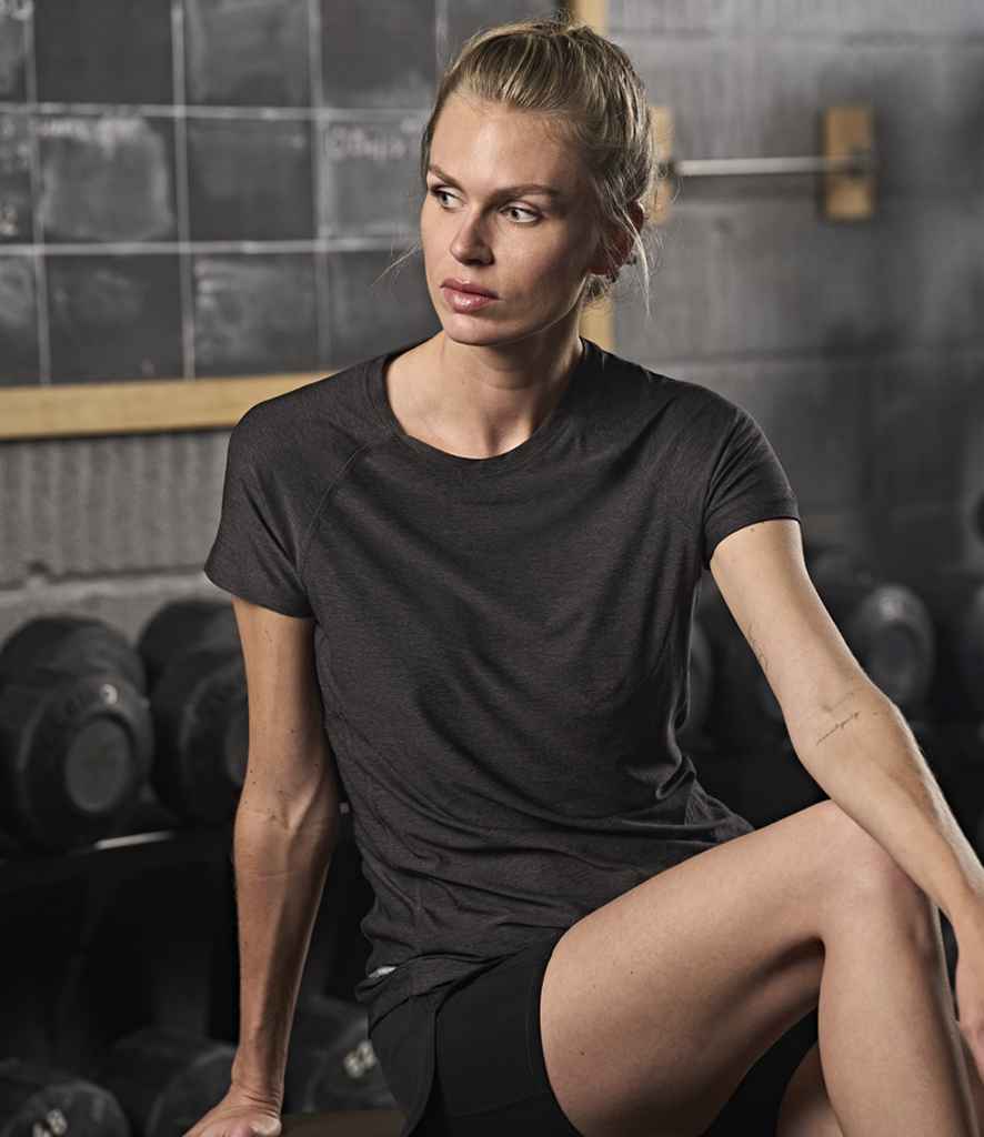 [T7021 GME S] Tee Jays Ladies CoolDry™ T-Shirt (S, Grey Melange)