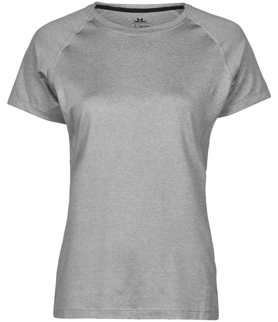 [T7021 GME S] Tee Jays Ladies CoolDry™ T-Shirt (S, Grey Melange)