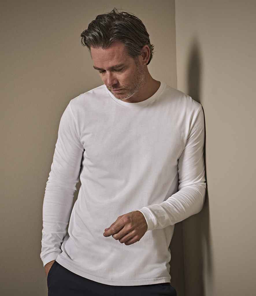 [T8007 BLK S] Tee Jays Long Sleeve Sof T-Shirt (S, Black)