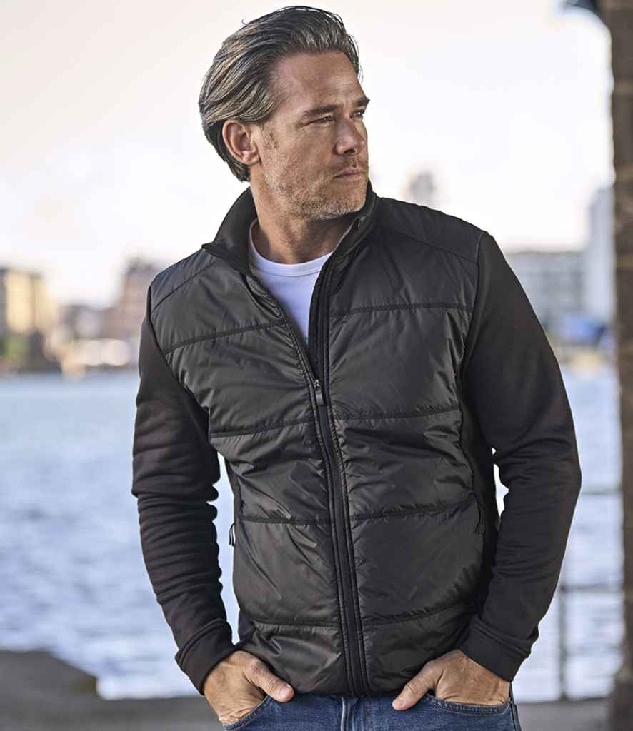 [T9110 NV/NV S] Tee Jays Hybrid-Stretch Jacket (S, Navy/Navy)