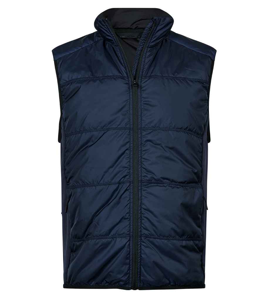 [T9114 NV/NV XS] Tee Jays Hybrid-Stretch Bodywarmer (XS, Navy/Navy)