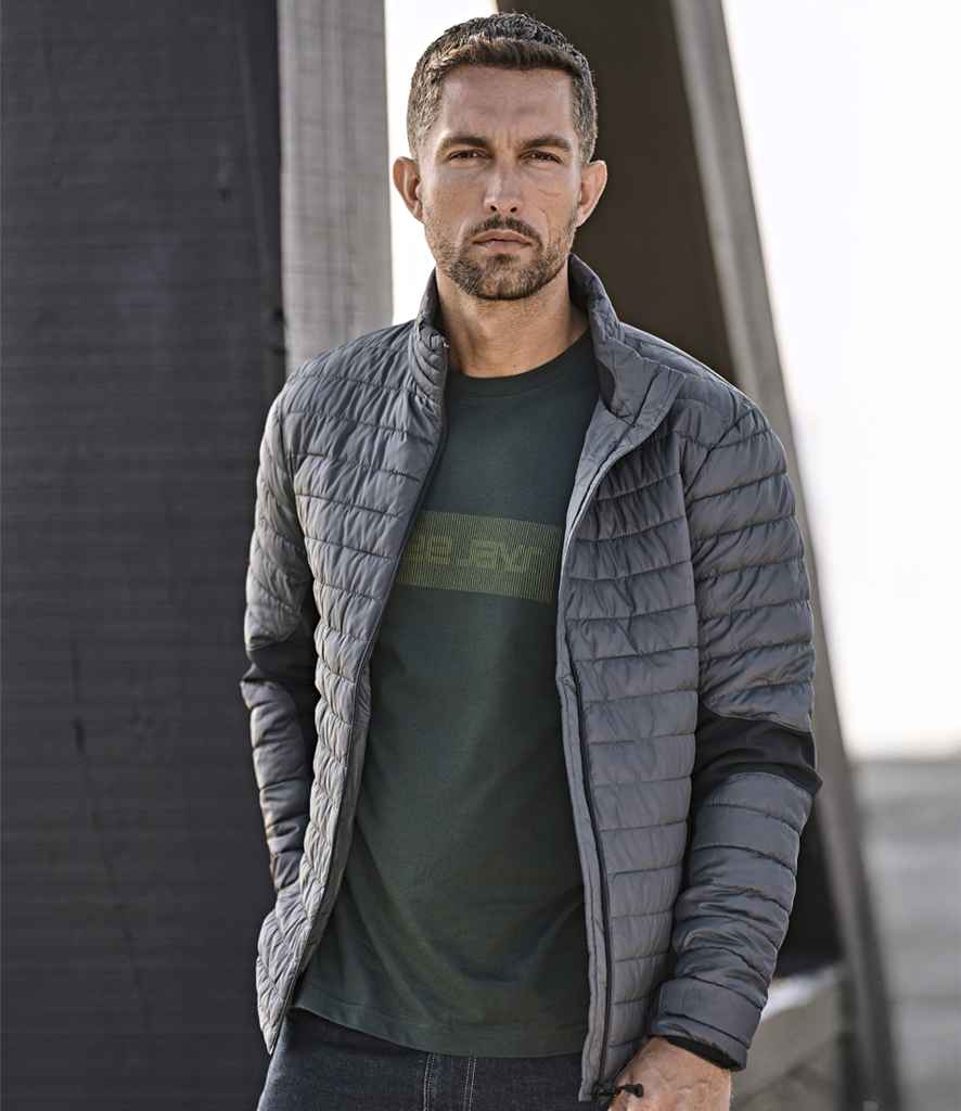 [T9626 BK/BK S] Tee Jays Crossover Padded Jacket (S)