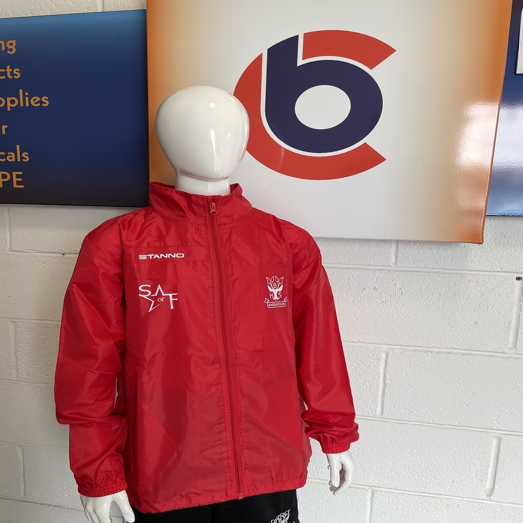 Kids STANNO FIELD JACKET with School of Football heat sealed Logo's (140(65-75 Chest))