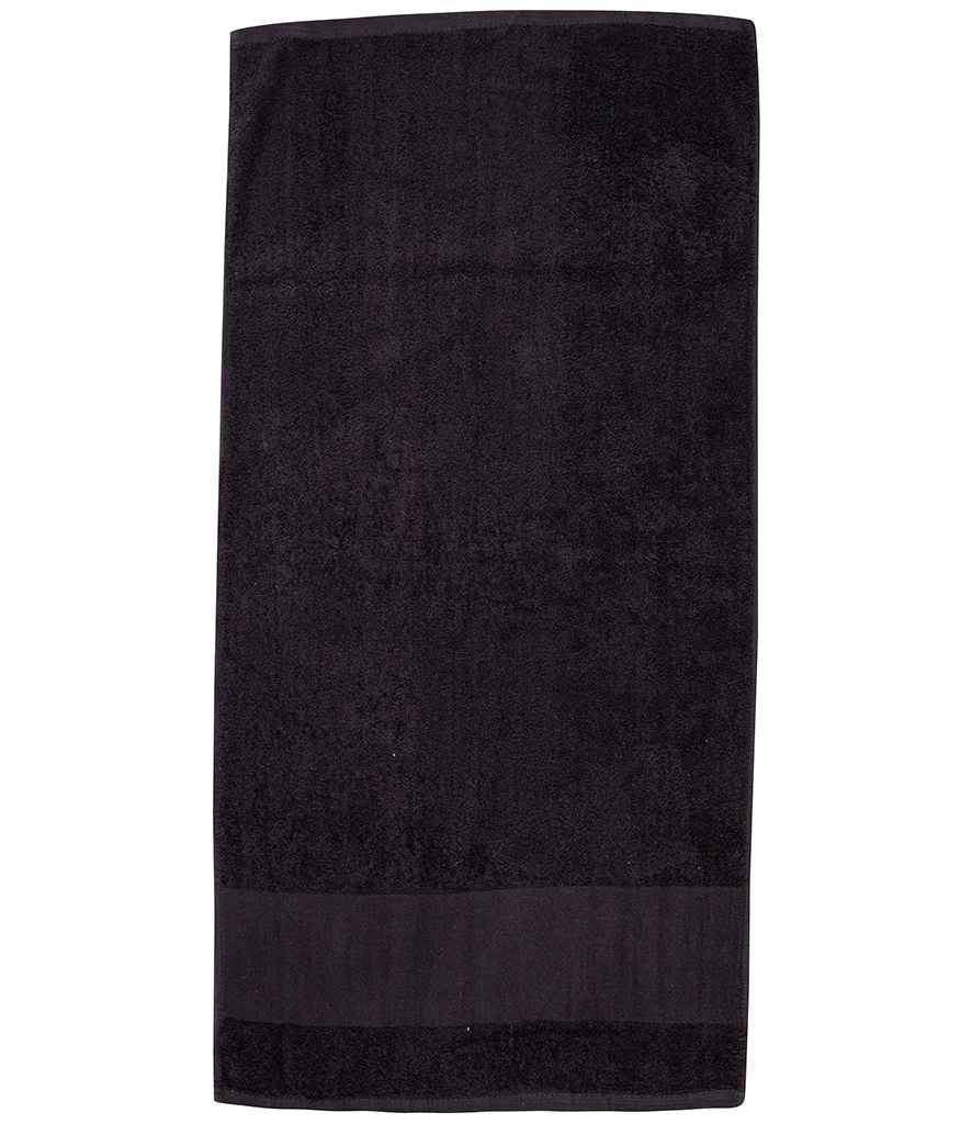 [TC35 BLK ONE] Towel City Printable Border Bath Towel (Black)