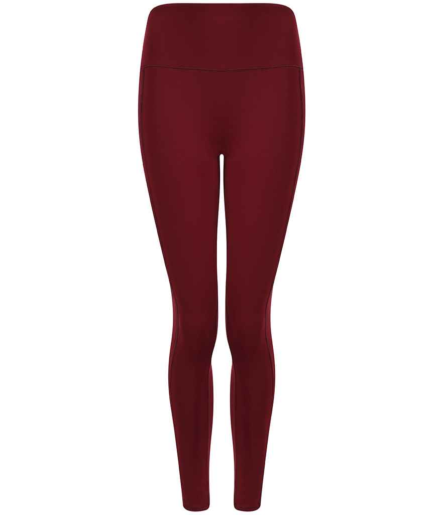 [TL370 DBG S/M] Tombo Ladies Core Pocket Leggings (S/M, Deep Burgundy)