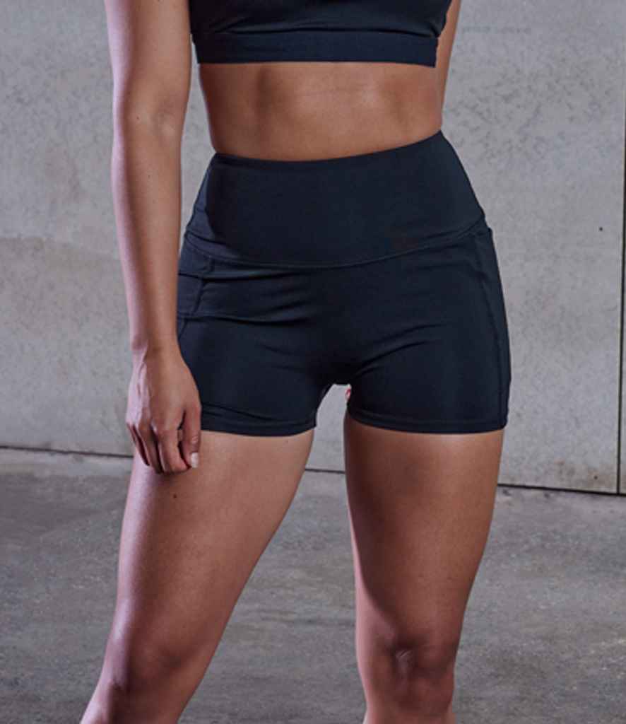 [TL372 BLK S/M] Tombo Ladies Pocket Shorts (S/M)