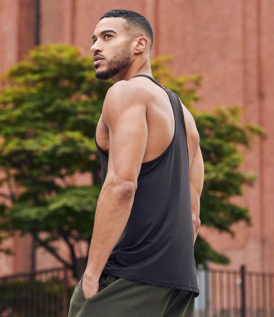 [TL504 BLK XS] Tombo Muscle Vest (XS, Black)