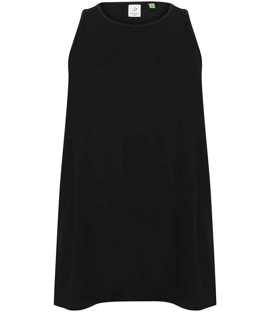 [TL507 BLK XS] Tombo Ladies Open Back Vest (XS, Black)