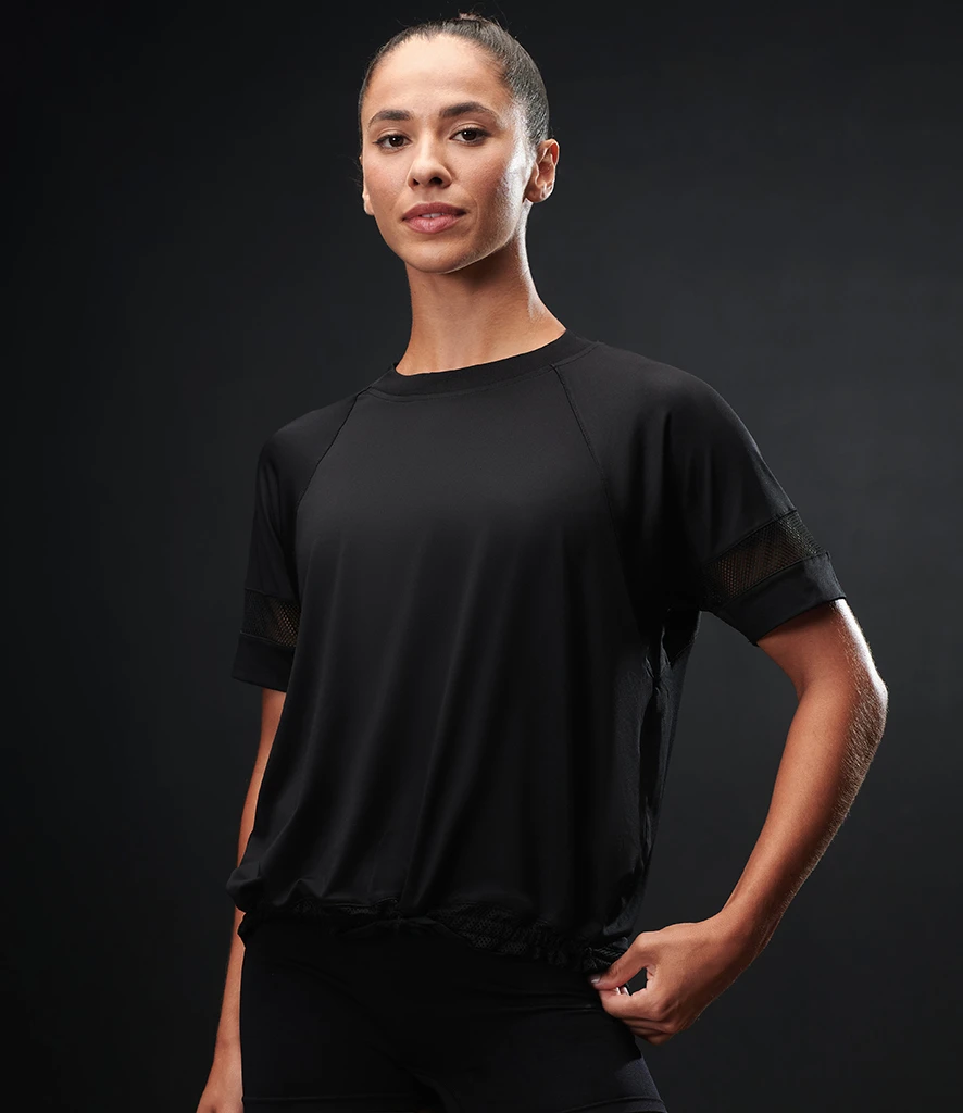 [TL526 BLK XS] Tombo Ladies Over T-Shirt (XS)