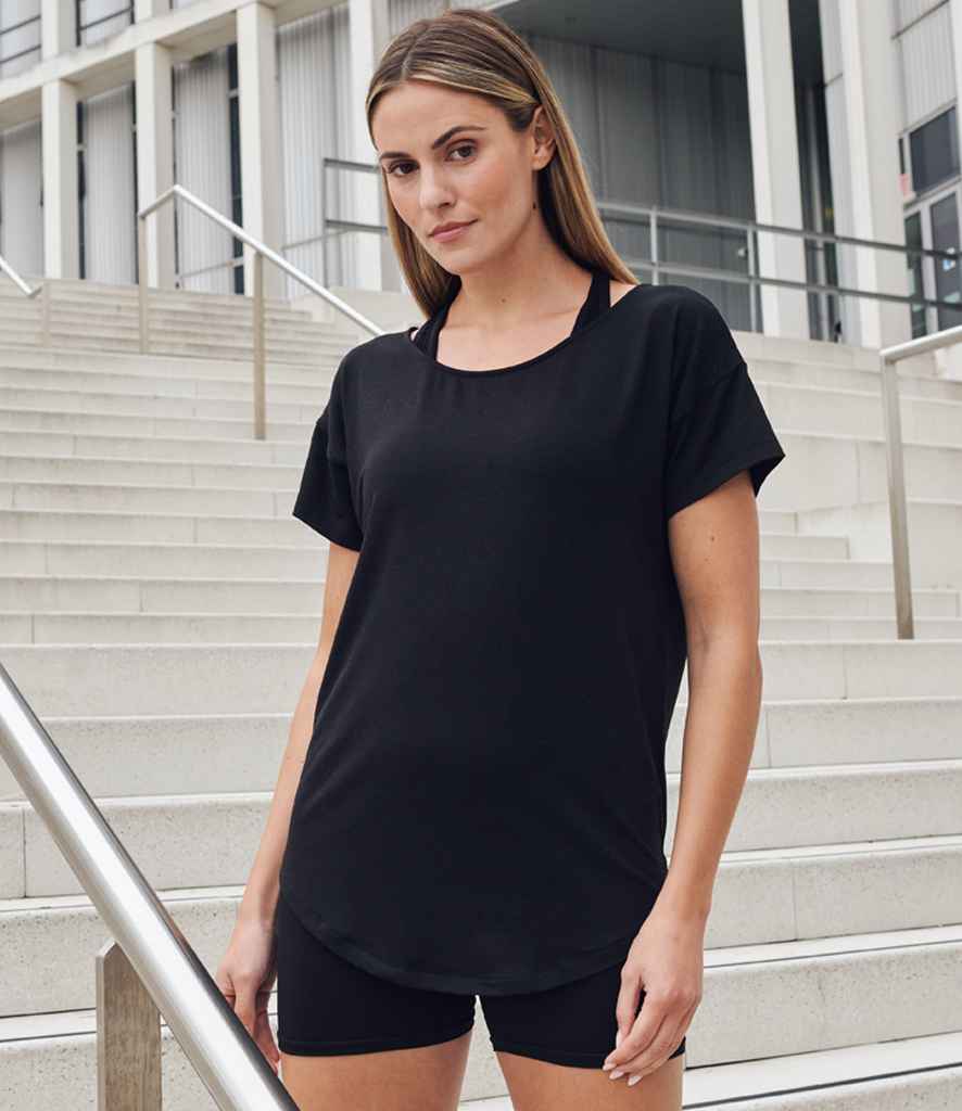 [TL527 BLK XS] Tombo Scoop Neck T-Shirt (XS)