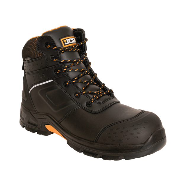 JCB Black FASTRAC 4000 Metal Free Waterproof Safety Boots (6)