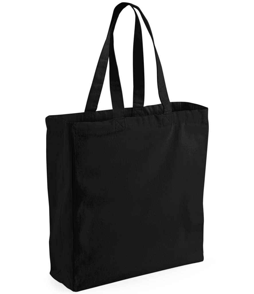 [W108 BLK ONE] Westford Mill Canvas Classic Shopper (Black)