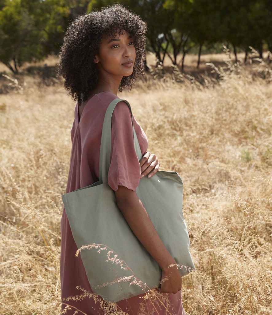 [W165 TCT ONE] Westford Mill Organic Cotton In Conversion Maxi Bag for Life (Terracotta)