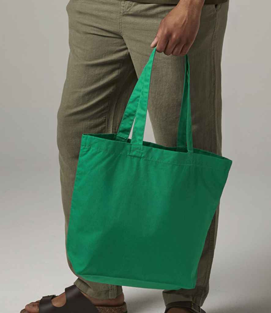 [W180 BLK ONE] Westford Mill Organic Cotton Shopper (Black)