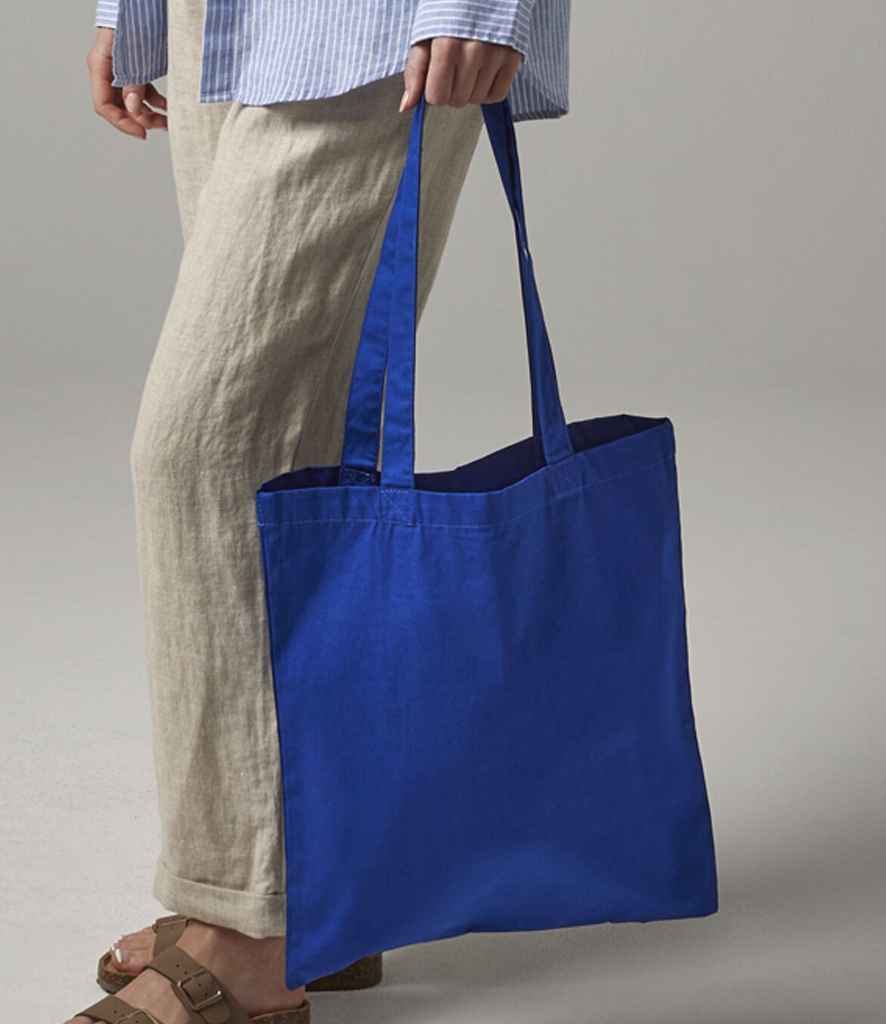 [W261 BRO ONE] Westford Mill Organic Premium Cotton Tote Bag (Bright Royal)