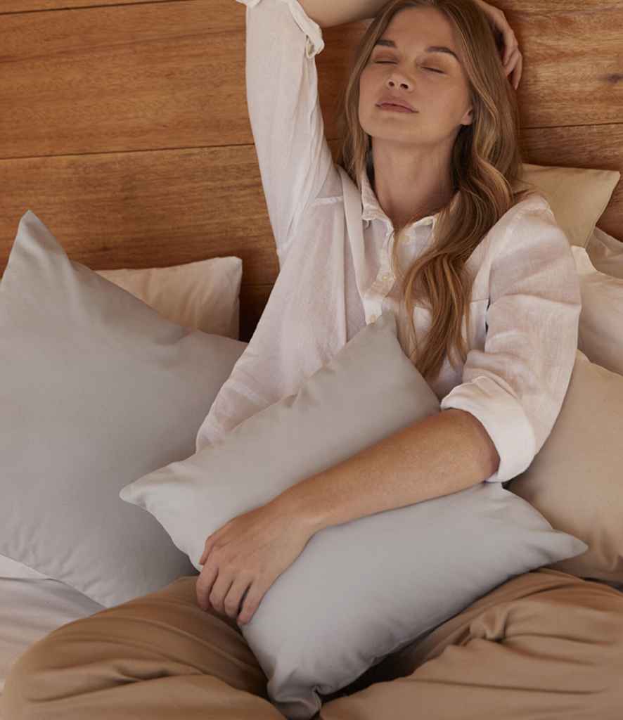 [W350 BLK M] Westford Mill Fairtrade Cotton Canvas Cushion Cover (M, Black)