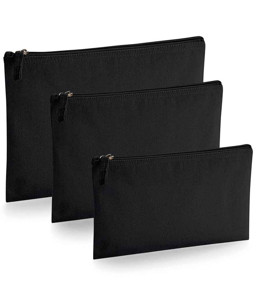 [W830 BLK S] Westford Mill EarthAware® Organic Accessory Pouch (S, Black)