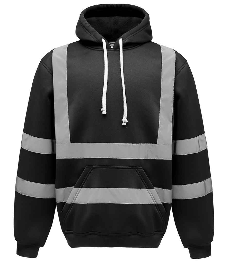 [YK031 BLK S] Yoko Hi-Vis Pull Over Hoodie (S, Black)