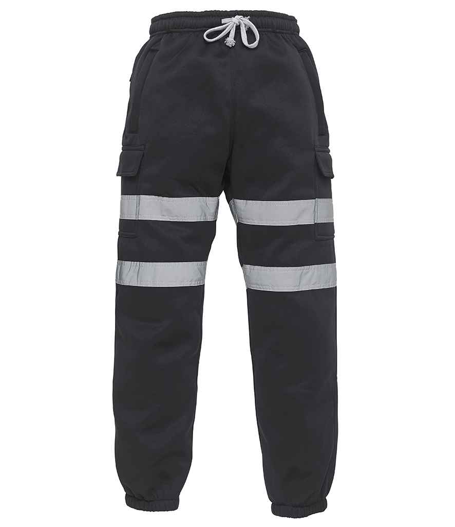 [YK034 BLK S] Yoko Hi-Vis Jog Pants (S, Black)