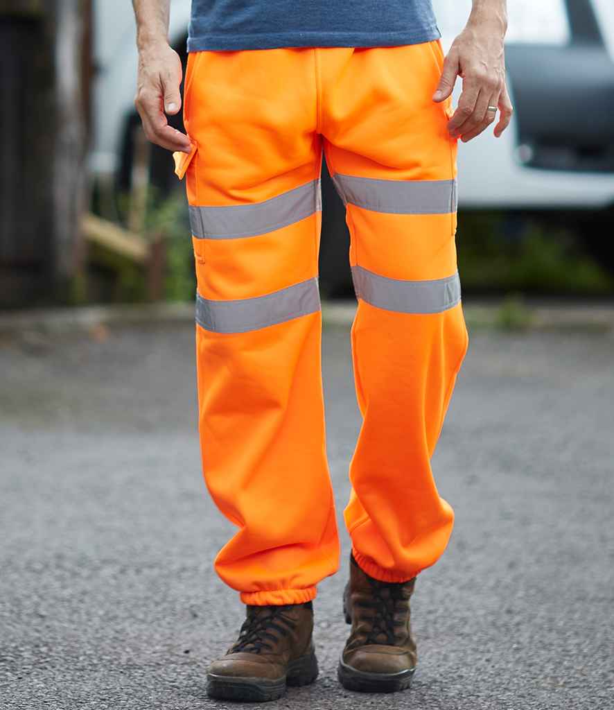 [YK034 BLK S] Yoko Hi-Vis Jog Pants (S, Black)