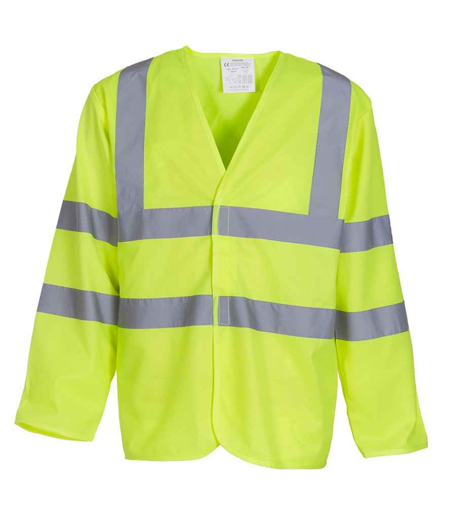 [YK105 YEL S] Yoko Hi-Vis Long Sleeve Jacket (S, Yellow)