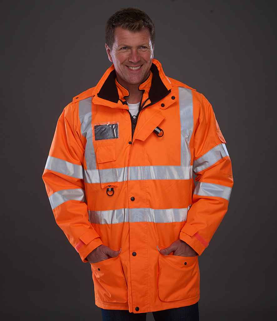 [YK209 YEL S] Yoko Hi-Vis Multi-Function 7-in-1 Jacket (S, Yellow)