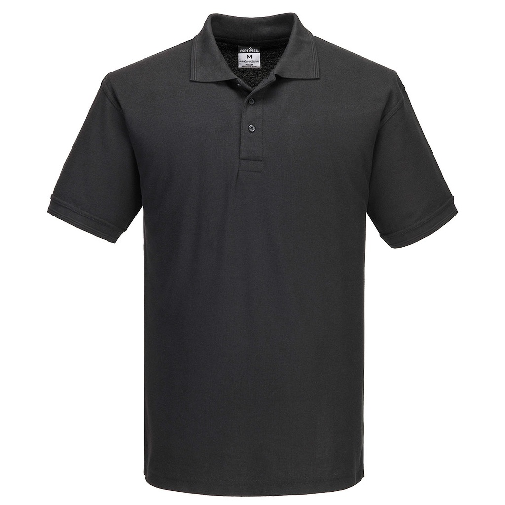 [B210BKRXS] Naples Polo Shirt S/S (Black, XS, Small)