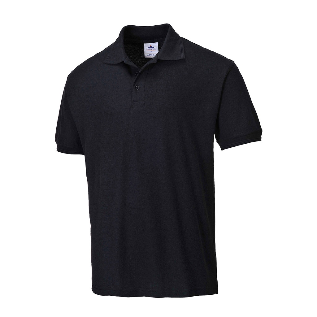 [B210BKRXS] Naples Polo Shirt S/S (Black, XS, Small)