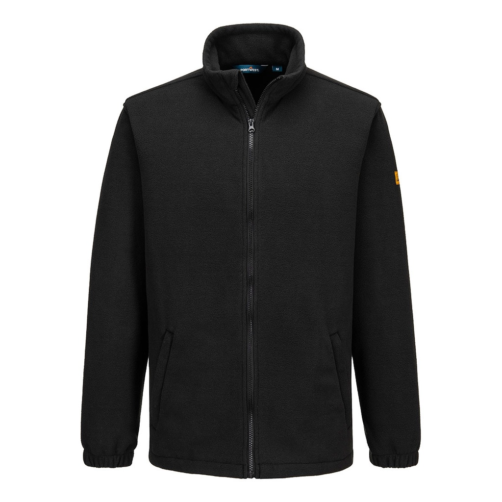[AS26BKRXS] Anti-Static ESD Fleece (XS, Black)