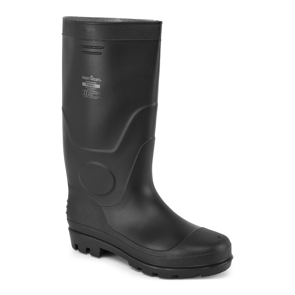 [FW90BKR36] Occupational PVC Wellington O4 FO (Black, 36)