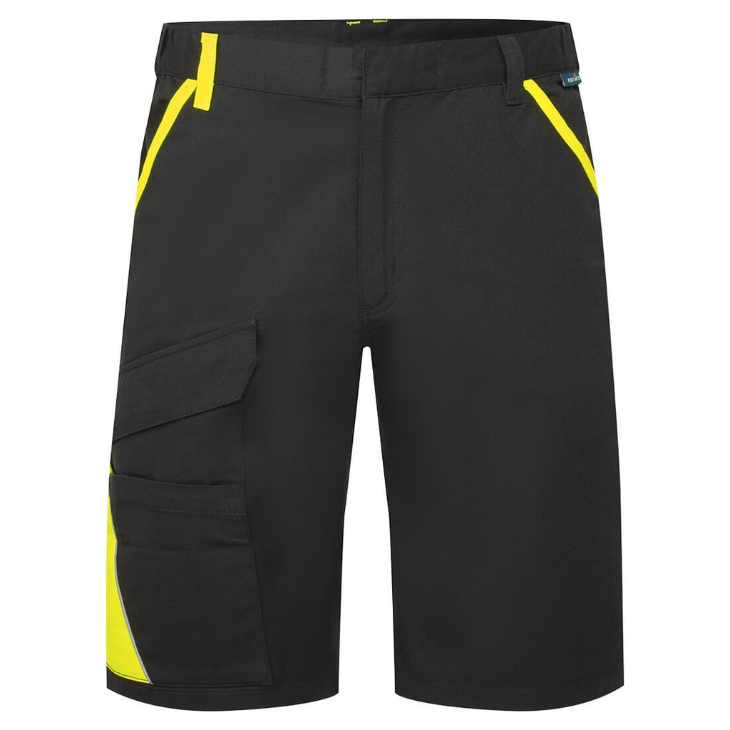 [CD114BYR28] WX1 Two Tone Cotton Shorts (28, Black/Grey)