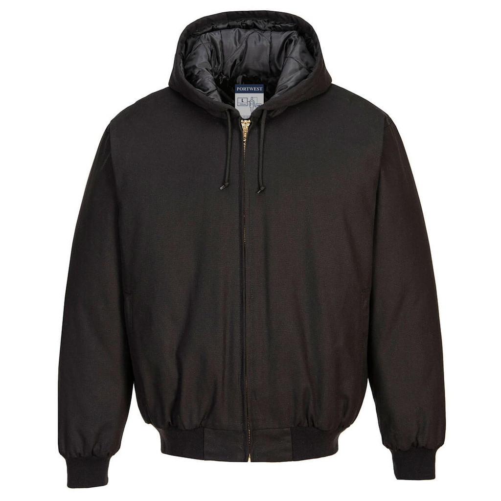 [DC801BKRS] Duck Quilt Lined Hooded Jacket (S)