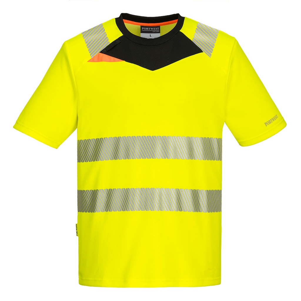 [DX413YBRS] DX4 Hi-Vis T-Shirt S/S (S, Yellow/Black)