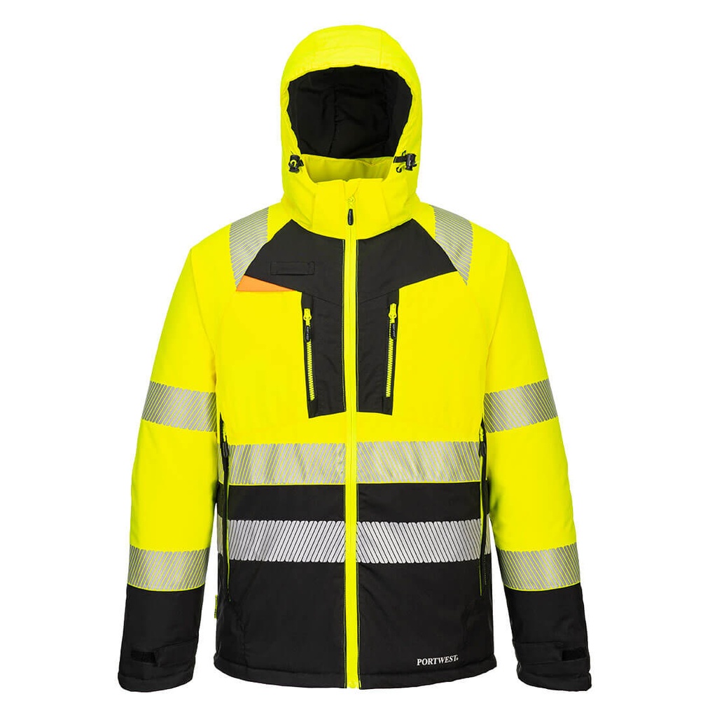 [DX430YBRS] DX4 Hi-Vis Class 2 Winter Jacket (S, Yellow/Black)