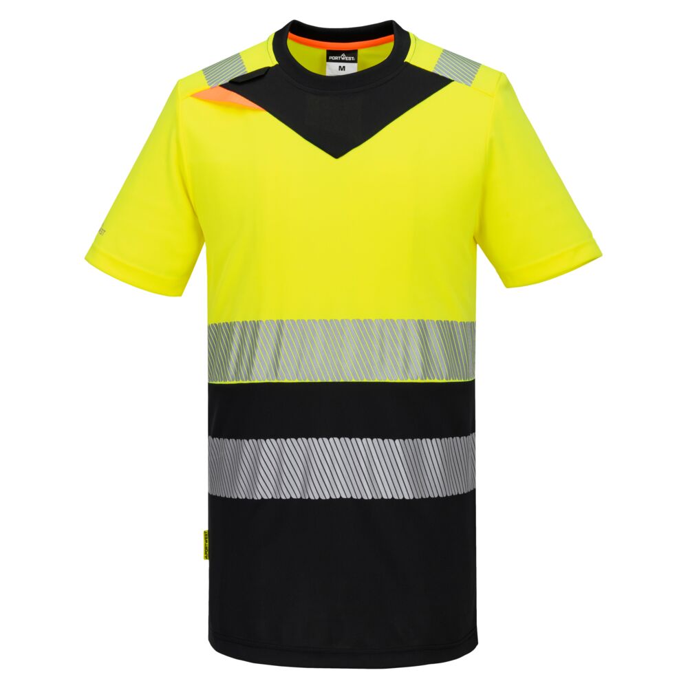[DX434YBRS] DX4 Hi-Vis Class 1 T-Shirt S/S (S, Yellow/Black)