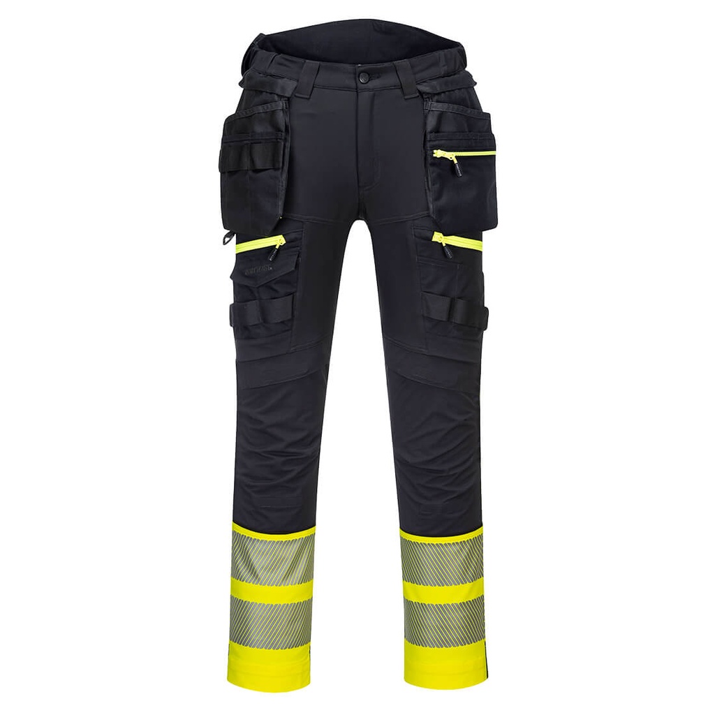 [DX445YBR28] DX4 Hi-Vis Detachable Holster Pocket Class 1 Trousers (28)