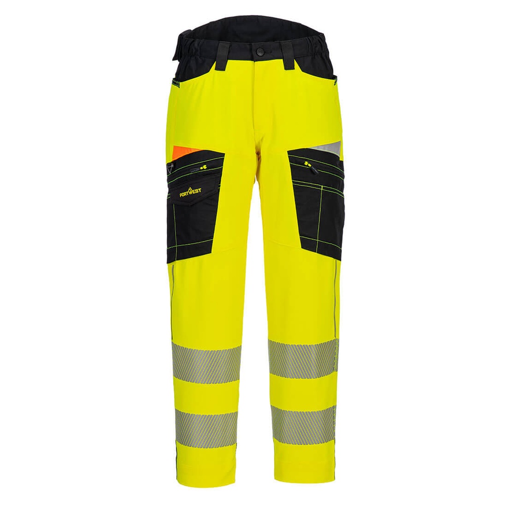 [DX453YBR28] DX4 Hi-Vis Service Trousers (28, Yellow/Black)
