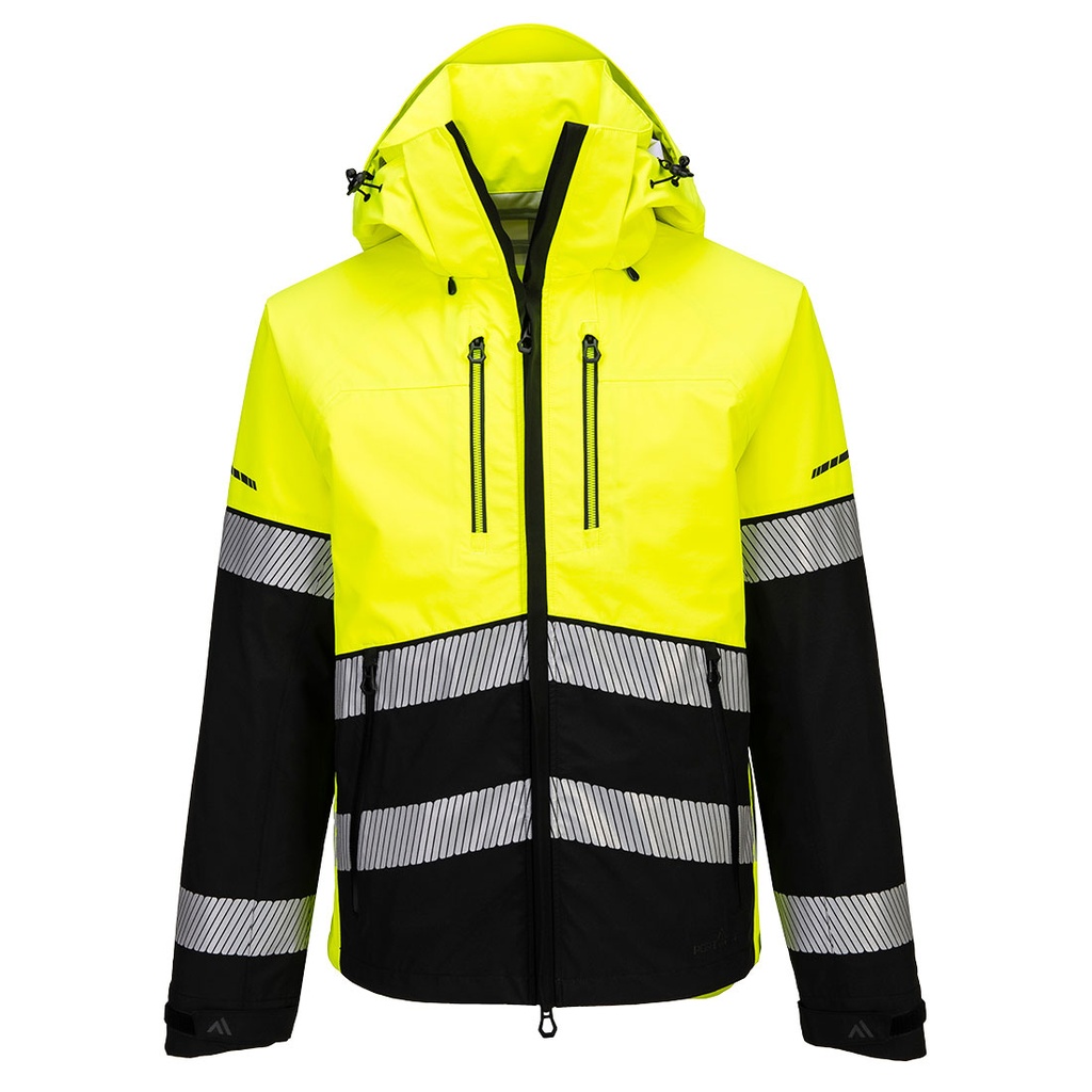 [EV465YBRS] EV4 Hi-Vis Shell Jacket (3L) (S, Yellow/Black)
