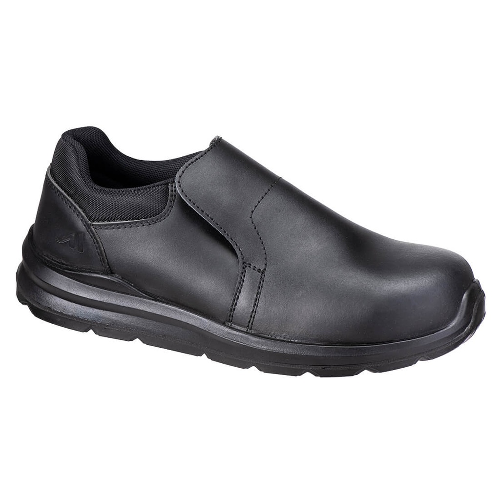 [FC80BKR36] Composite Action Leather Slip On Shoes S3S SR FO (36)