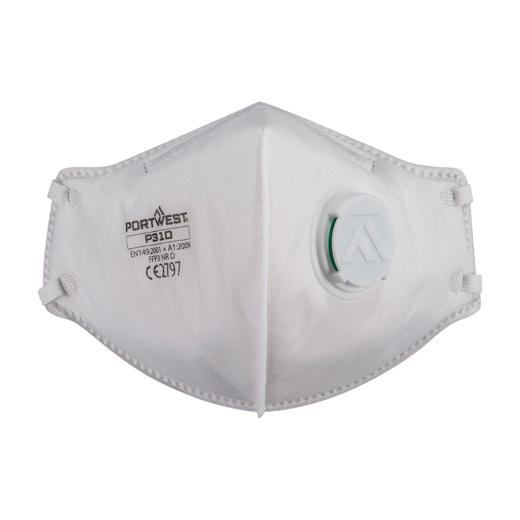 [P310] FFP3 Valved Dolomite Fold Flat Respirator (Pk3)