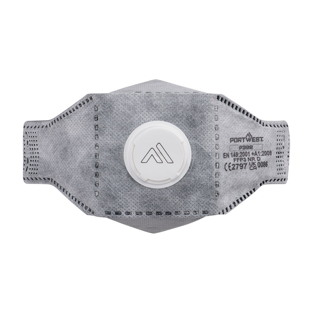 [P392] EAGLE FFP3 Valved Carbon Fold Flat Respirator (Pk10)