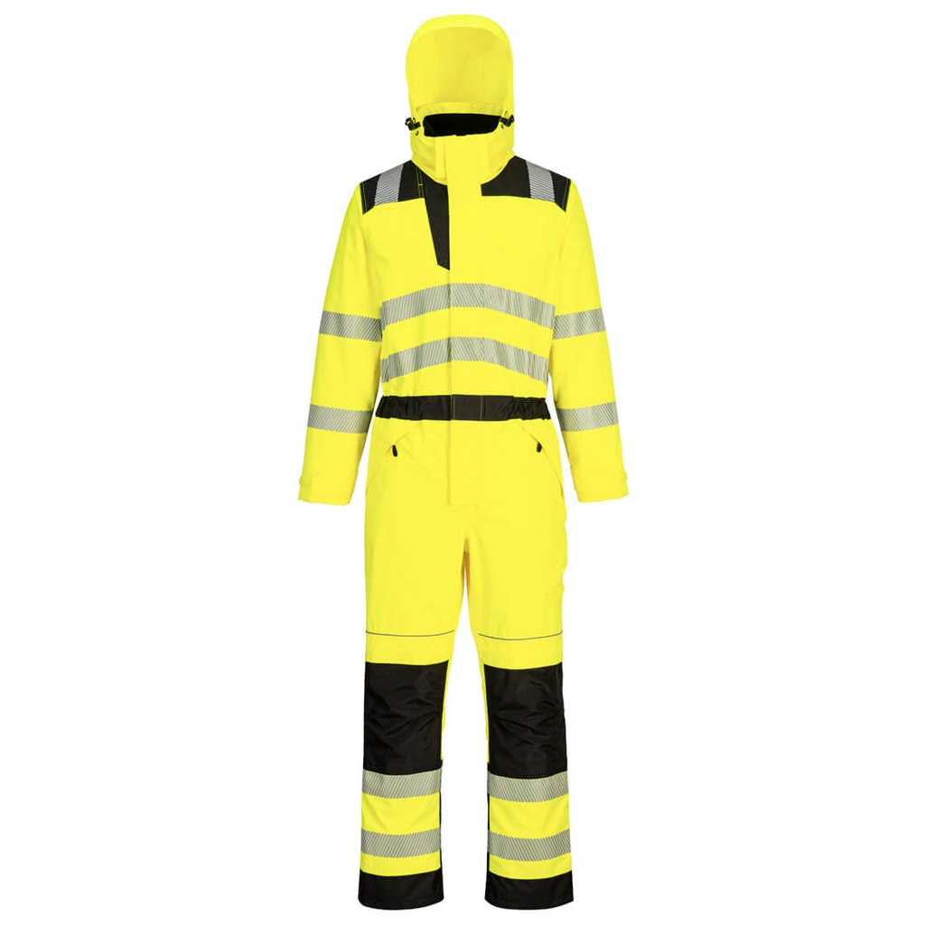 [PW355YBRS] PW3 Hi-Vis Rain Coverall (S, Yellow/Black)