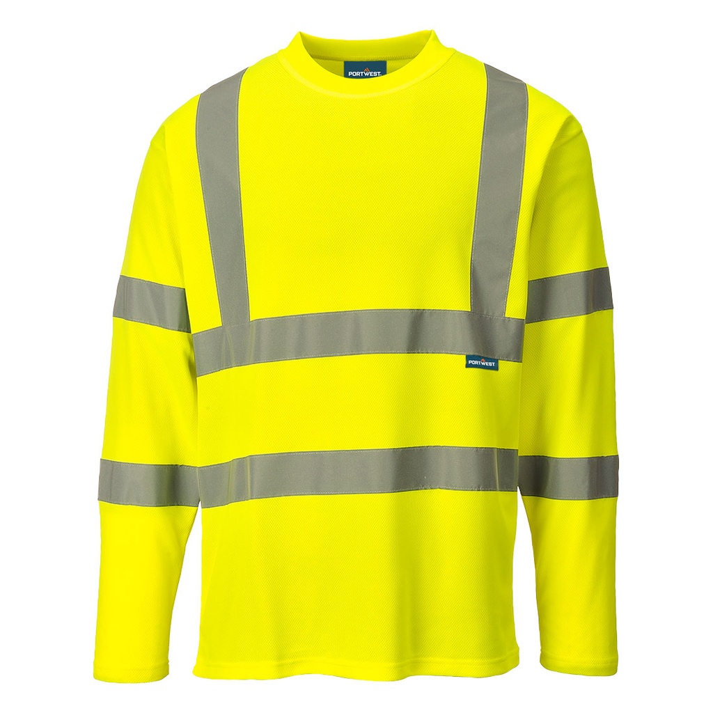 [S278YERXS] Hi-Vis Cotton Comfort T-Shirt L/S (XS, Yellow)
