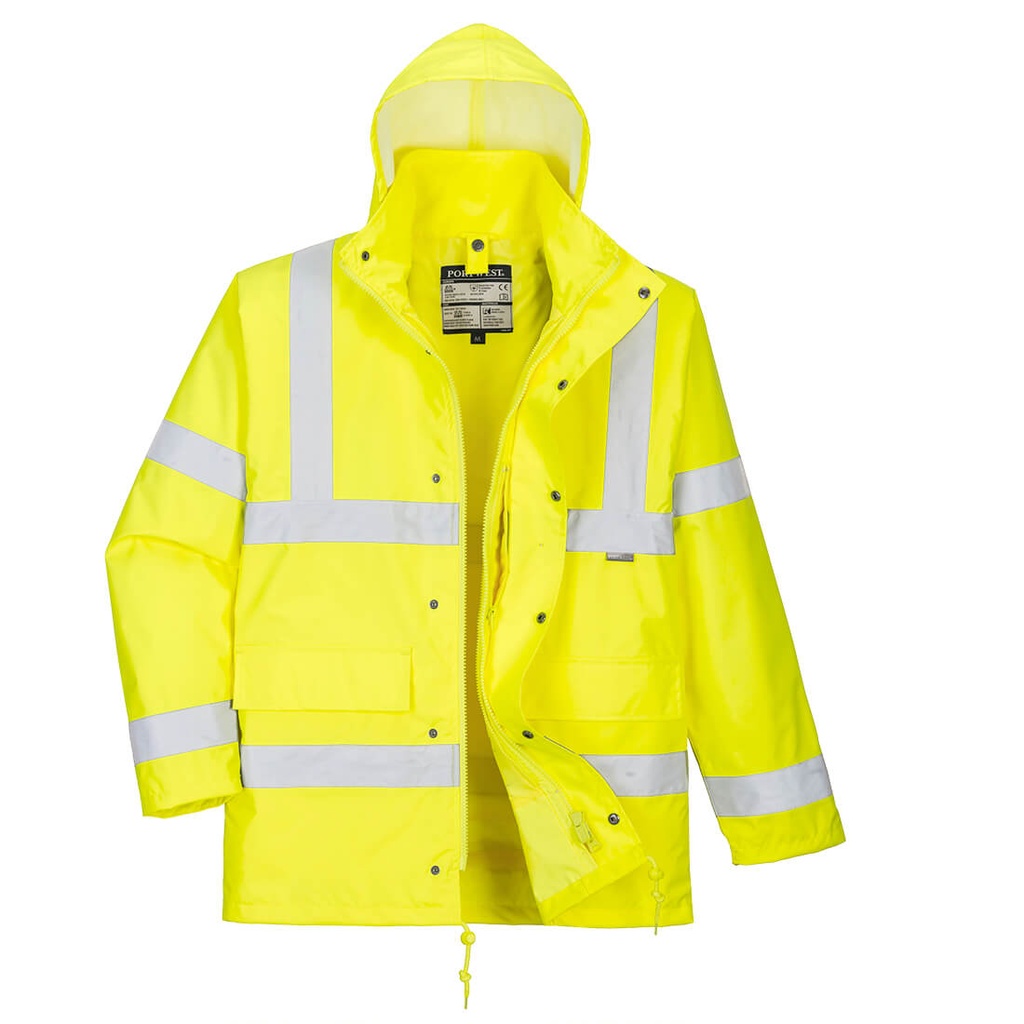 [S468YERXS] Hi-Vis 4-in-1 Traffic Jacket (XS, Yellow)
