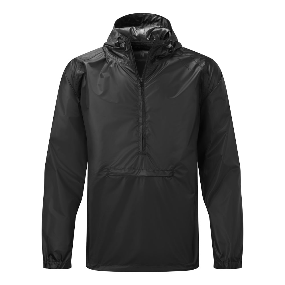 [S603BKRXS] Packable Overhead Rain Jacket (XS, Black)