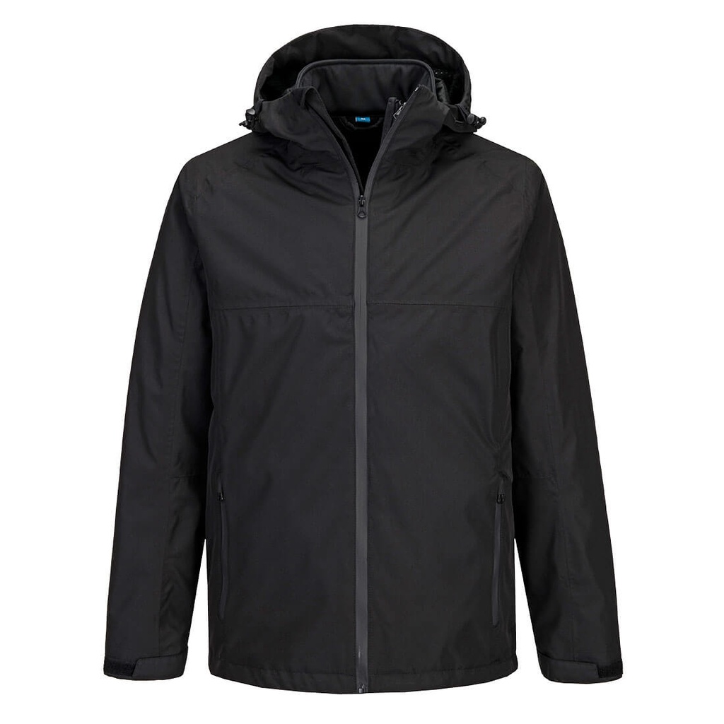 [S624BKRS] Professional 3-in-1 Rain Jacket (S, Black)